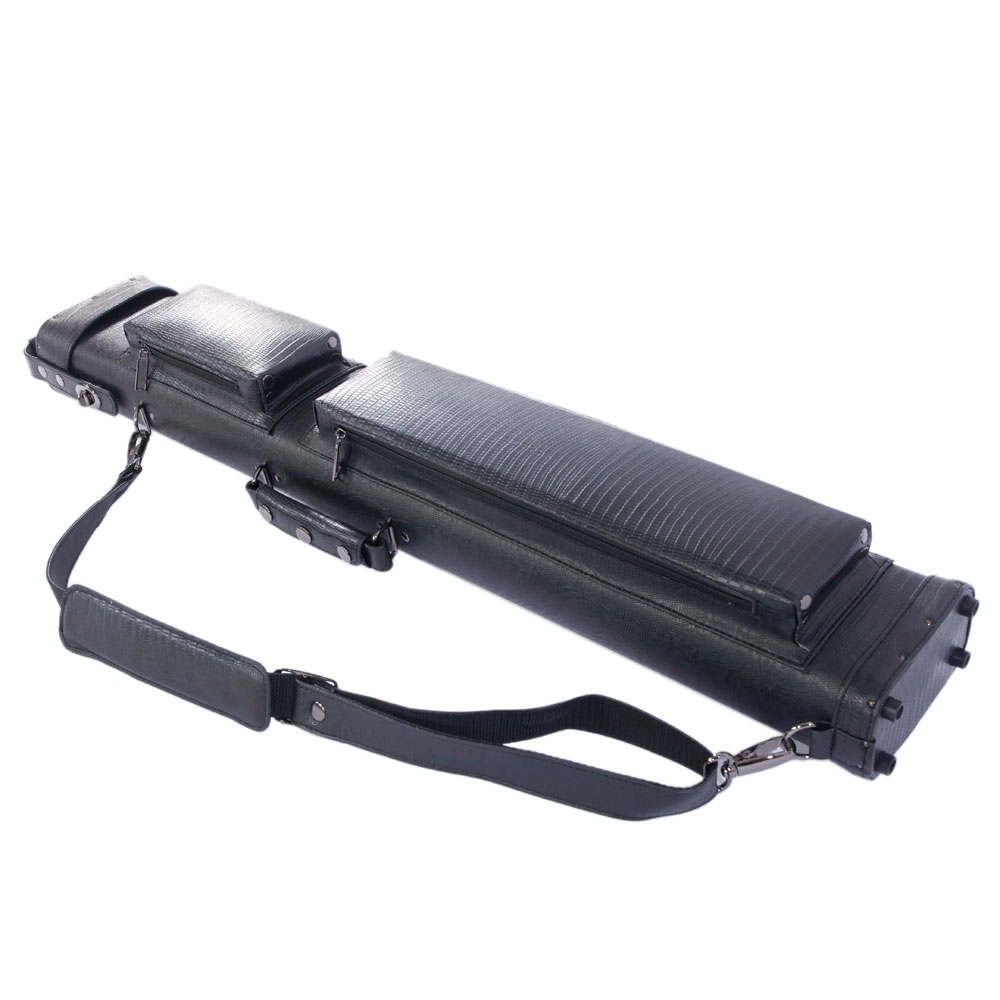 3x5 1/2 Pool Cue Case 3 Butt 5 Shaft Billiards Carry Cases Black with